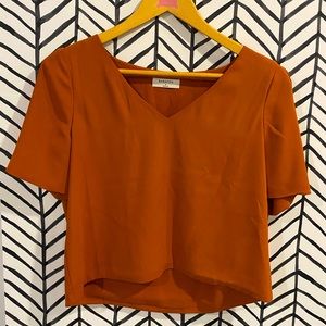 Babaton Murphy Short Sleeved Blouse, Cider Gold